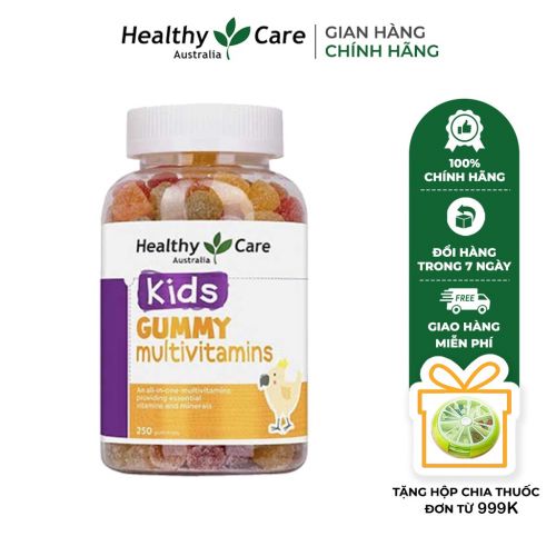 Kẹo dẻo Vitamin cho bé Healthy Care Kids Gummy Multivitamins 250 Viên