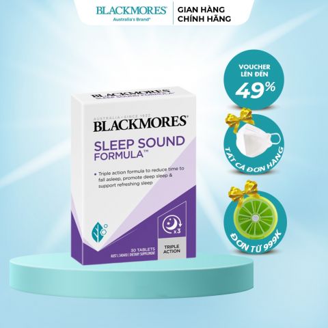 Viên uống hỗ trợ giấc ngủ sâu Sleep Sound Formula Blackmores Úc 30 viên